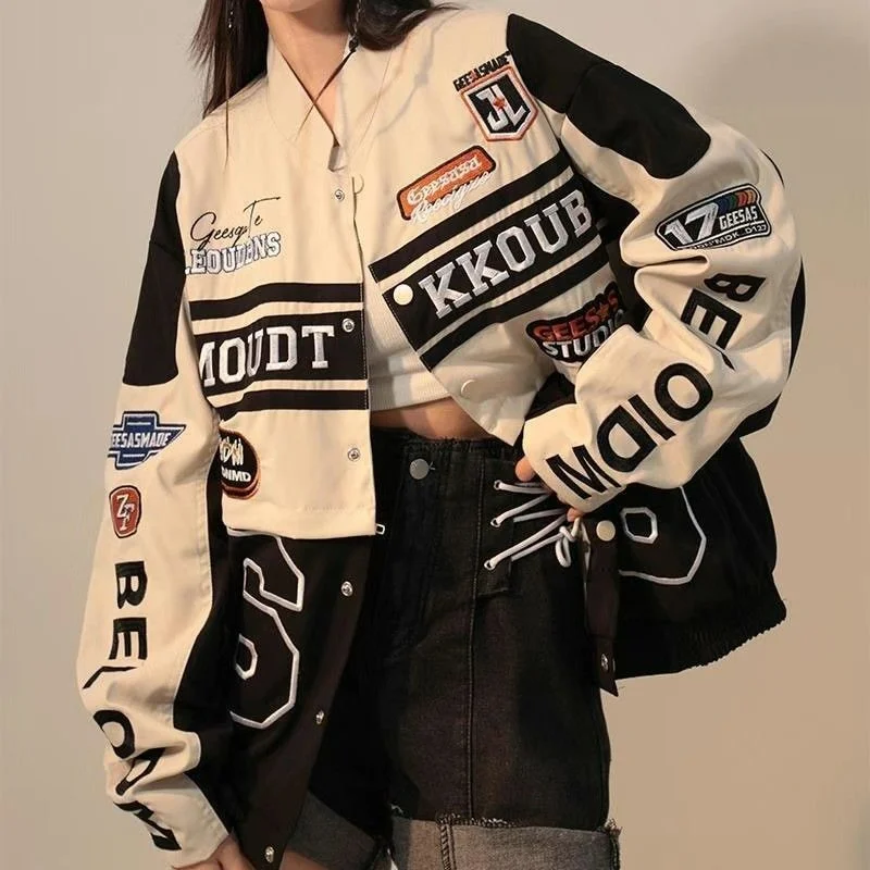 Varsity Jacket Wool - American Vintage Women Varsity Bomber Jacket