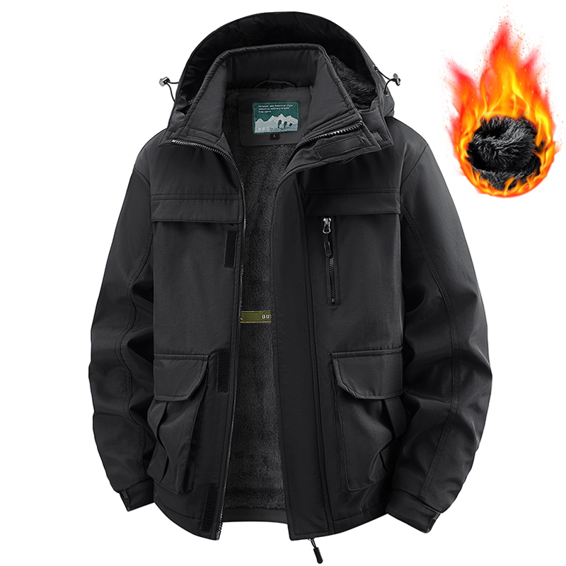 winter jacket man with hood fl - огляд і ціна Varsity Jacket Wool