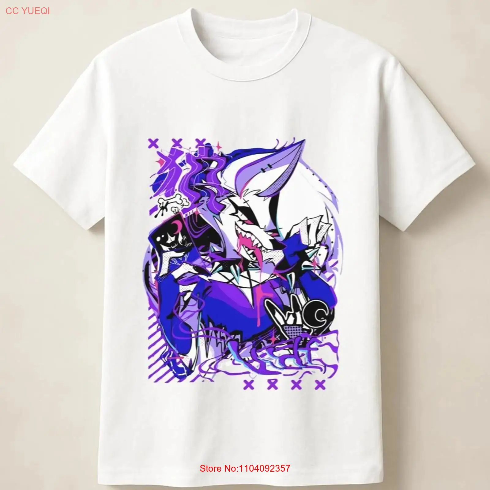 Purple Anime Wolf in Graffiti  - огляд і ціна Vintage Fashion Photos