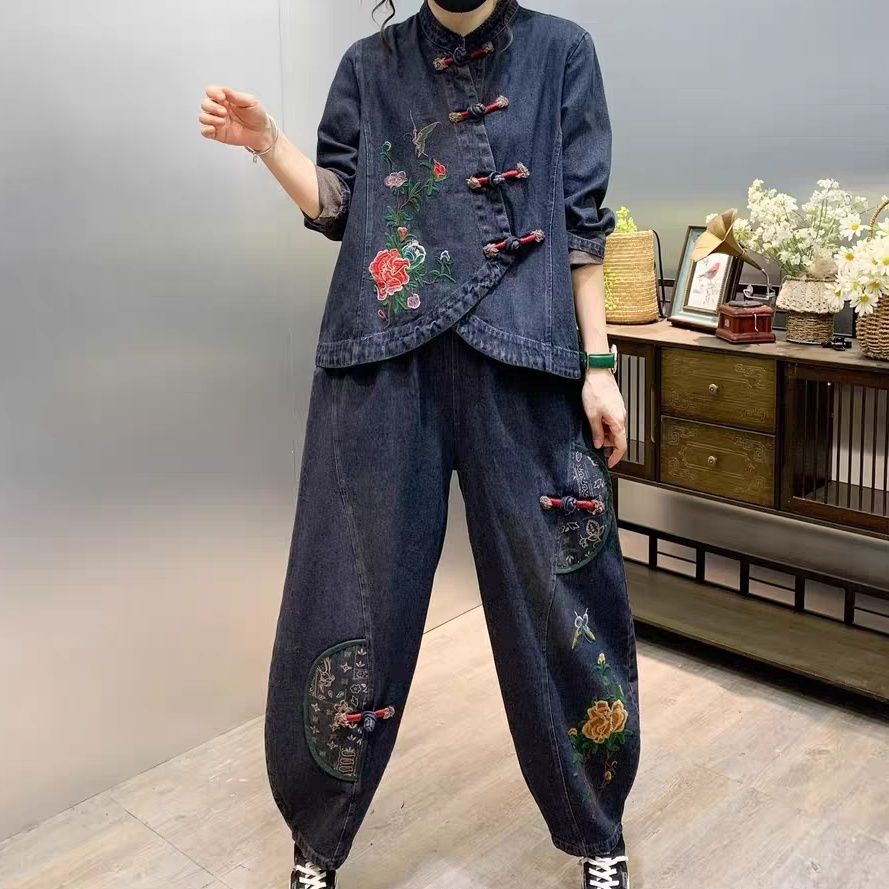 Vintage Button Loose Embroider - огляд і ціна Vintage Fashion Jeans