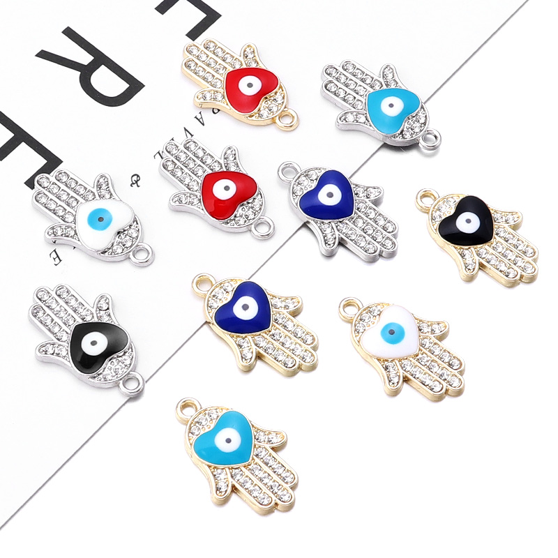 10Pcs/Lot Hand Shape with Crys - огляд і ціна Vintage Fashion Earrings