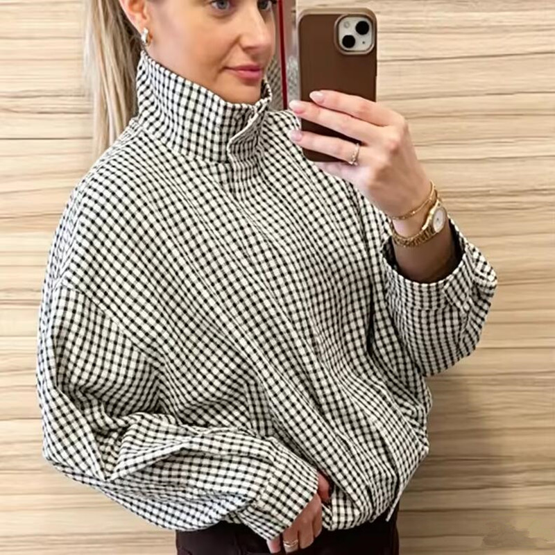 Plaid Bomber Jacket Women Demi - огляд і ціна Varsity Jacket Wool