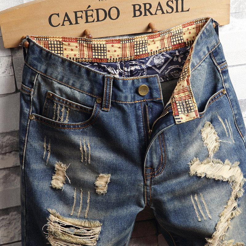 Ripped Hip-hop Denim Shorts Me - огляд і ціна Vintage Fashion Jeans