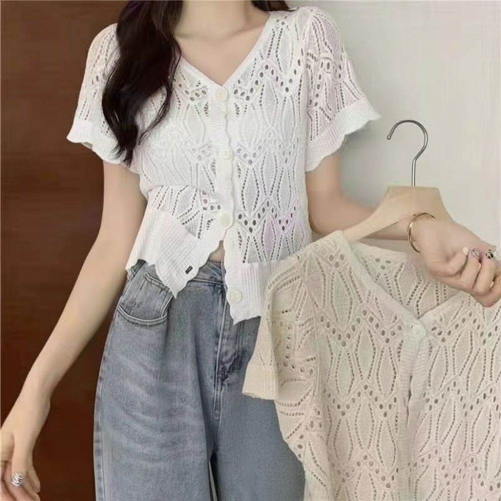 Fashion V-Neck Crochet Top Ope - огляд і ціна Crochet Top Boho