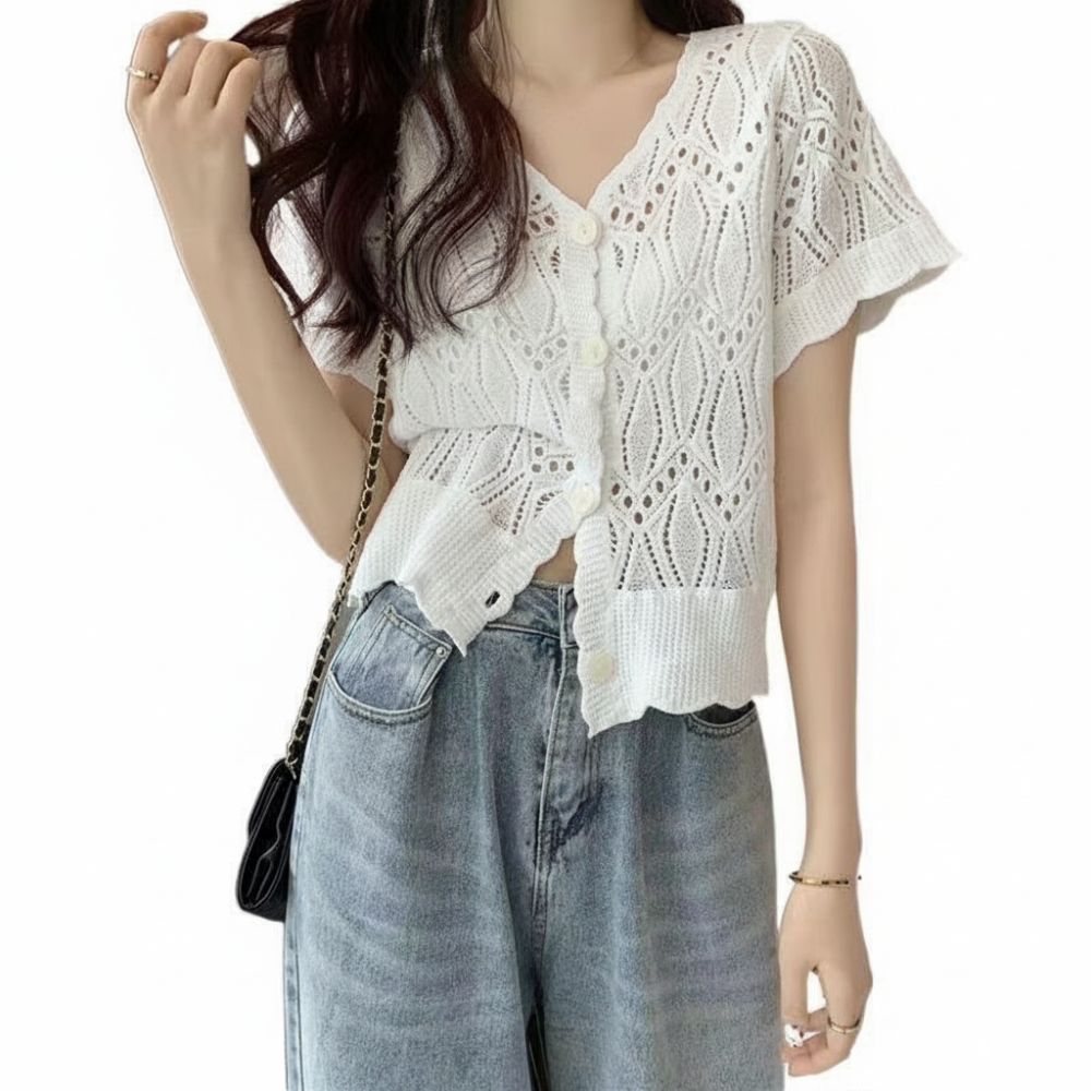 Fashion V-Neck Crochet Top Ope - огляд і ціна Crochet Top Boho