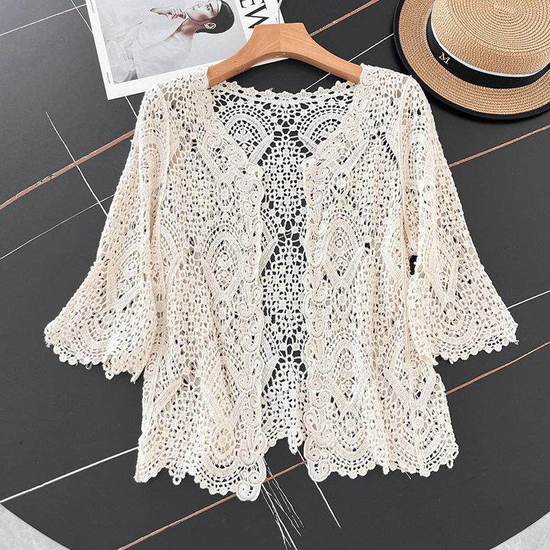 Open Front Crochet Knitted Car - огляд і ціна Crochet Top Boho