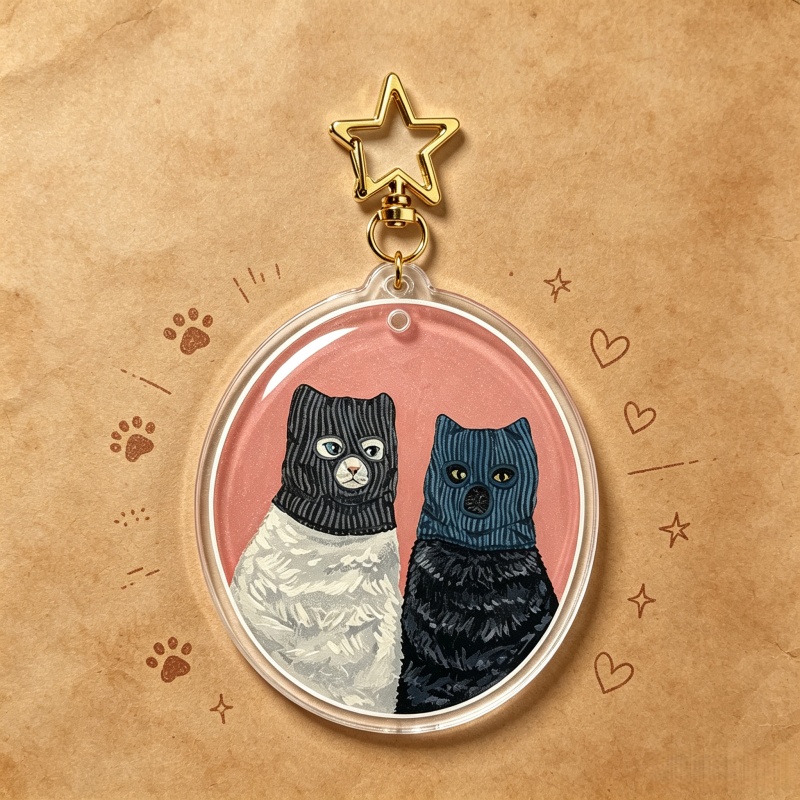 Serial Cuddlers Cat Acrylic Ke - огляд і ціна Vintage Fashion Collection