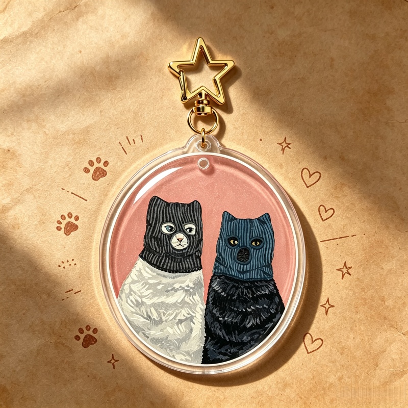 Serial Cuddlers Cat Acrylic Ke - огляд і ціна Vintage Fashion Collection