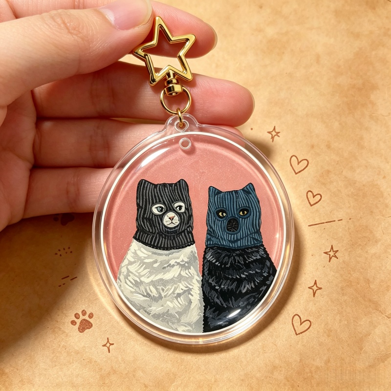 Serial Cuddlers Cat Acrylic Ke - огляд і ціна Vintage Fashion Collection