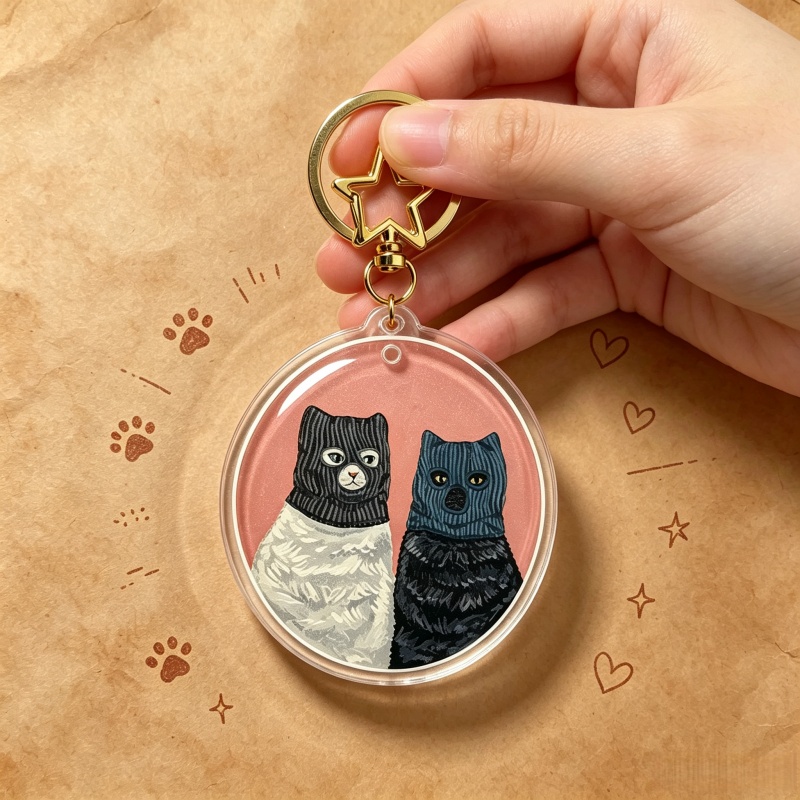 Serial Cuddlers Cat Acrylic Ke - огляд і ціна Vintage Fashion Collection