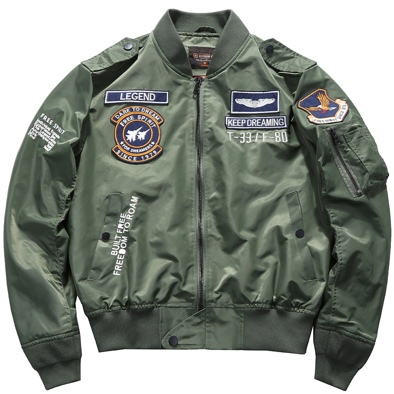 Men's Spring Tactical Army MA- - огляд і ціна Varsity Jacket Wool