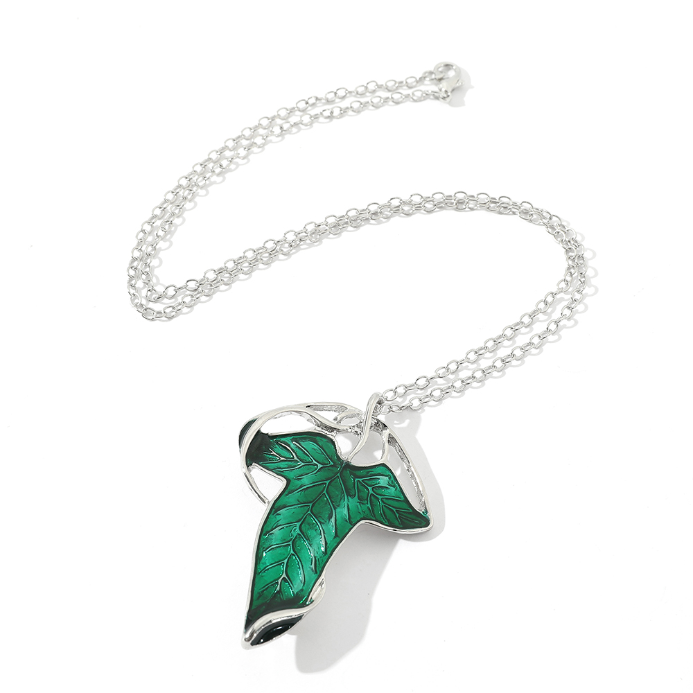 Vintage Green Leaf Pendant Nec - огляд і ціна Vintage Fashion Accessories