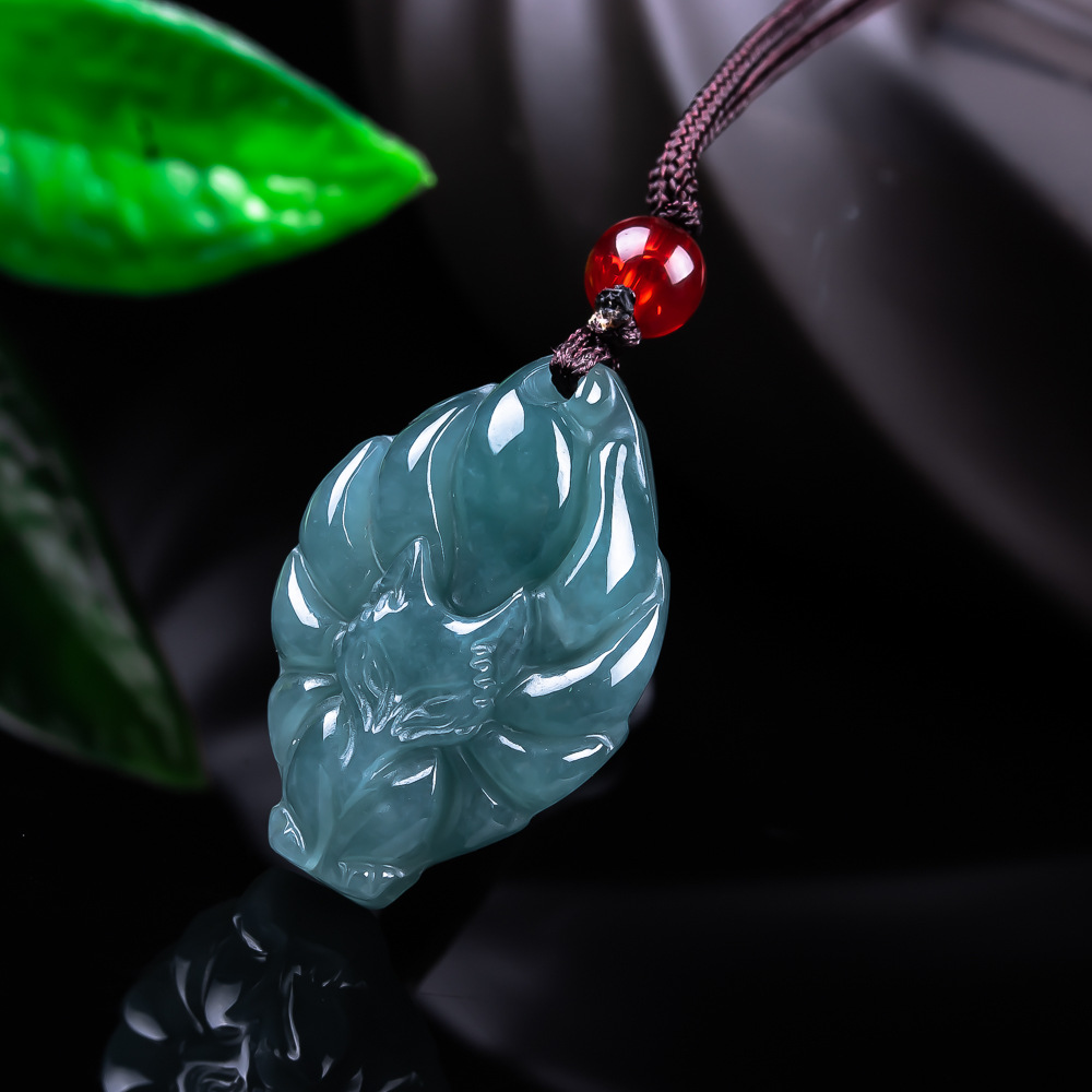 Natural Burmese Jadeite Fox Pe - огляд і ціна Vintage Fashion Accessories