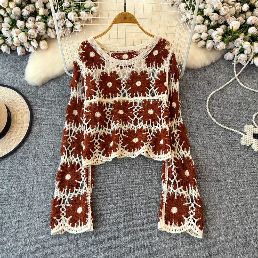 Floral Crochet Top for Women L - огляд і ціна Crochet Top Boho