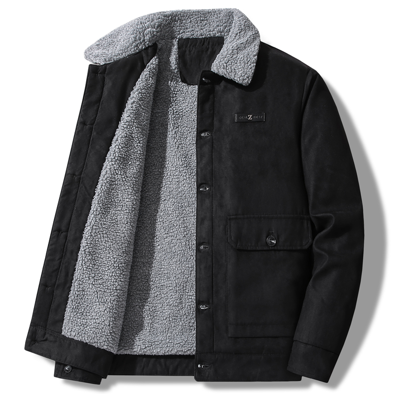 Men's Suede Jacket Autumn Retr - огляд і ціна Varsity Jacket Wool