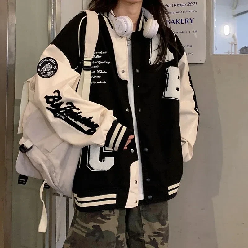 Y2k Lamb Wool Bomber Jacket Fe - огляд і ціна Varsity Jacket Wool