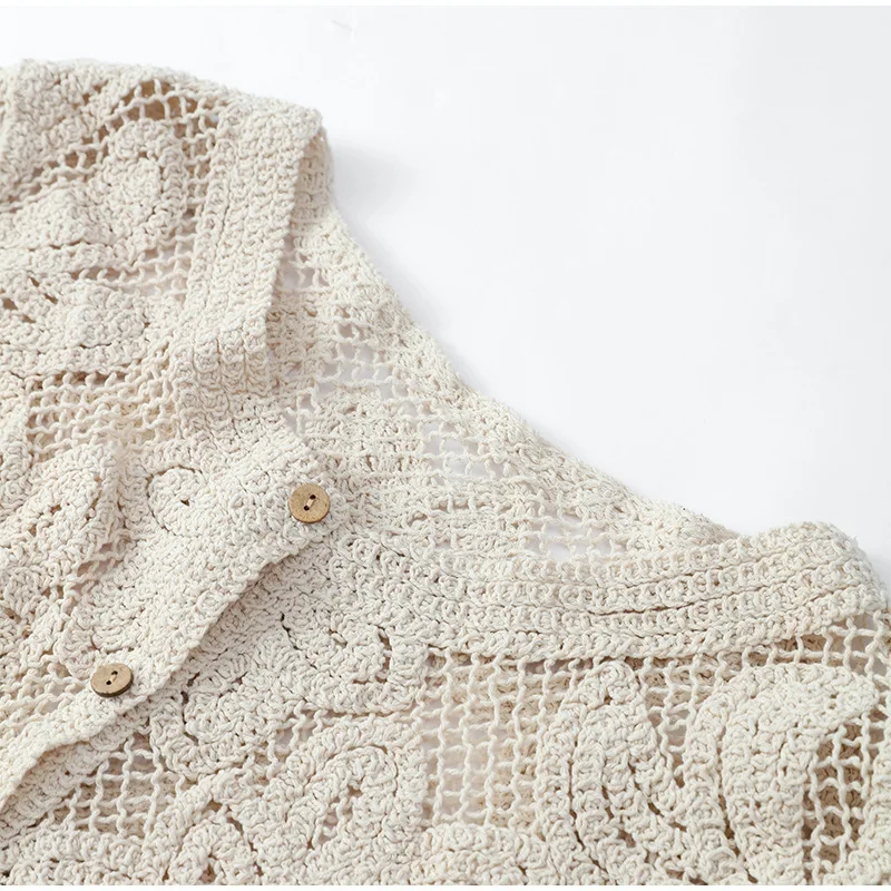 Women's Crochet Knit Shirts Bu - огляд і ціна Crochet Top Boho