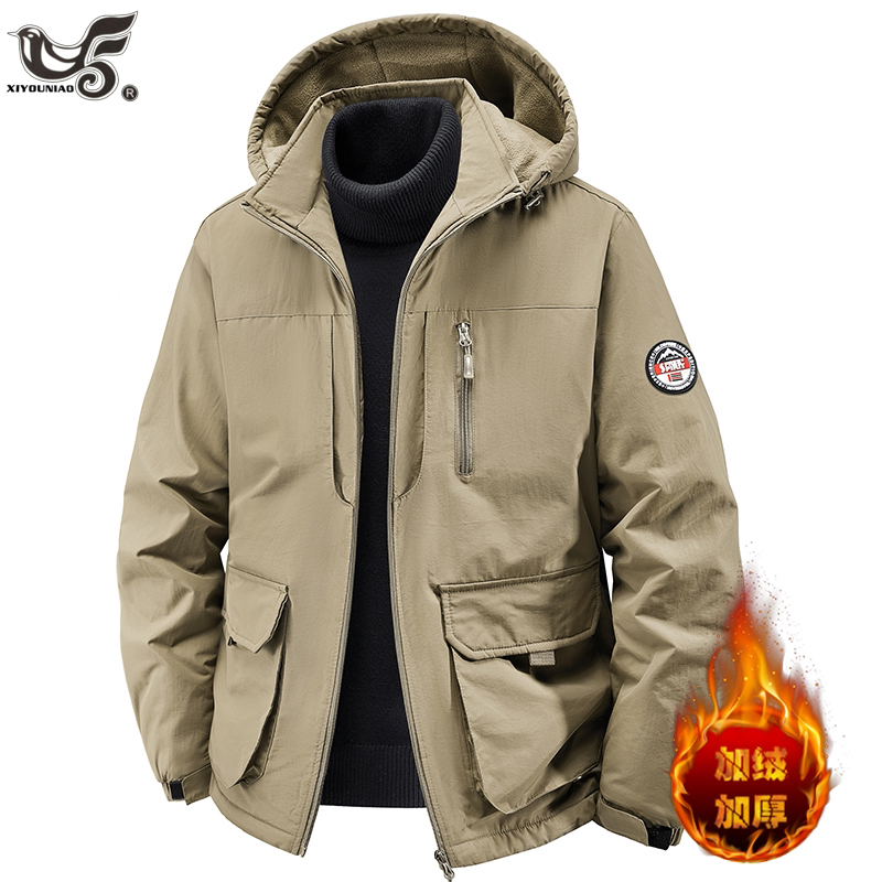 Plus Size 7XL 8XL Men Parkas T - огляд і ціна Varsity Jacket Wool