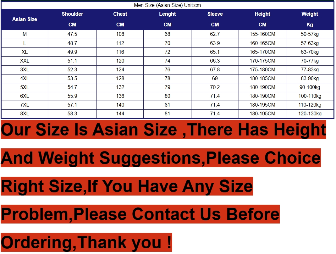 Plus Size 7XL 8XL Men Parkas T - огляд і ціна Varsity Jacket Wool