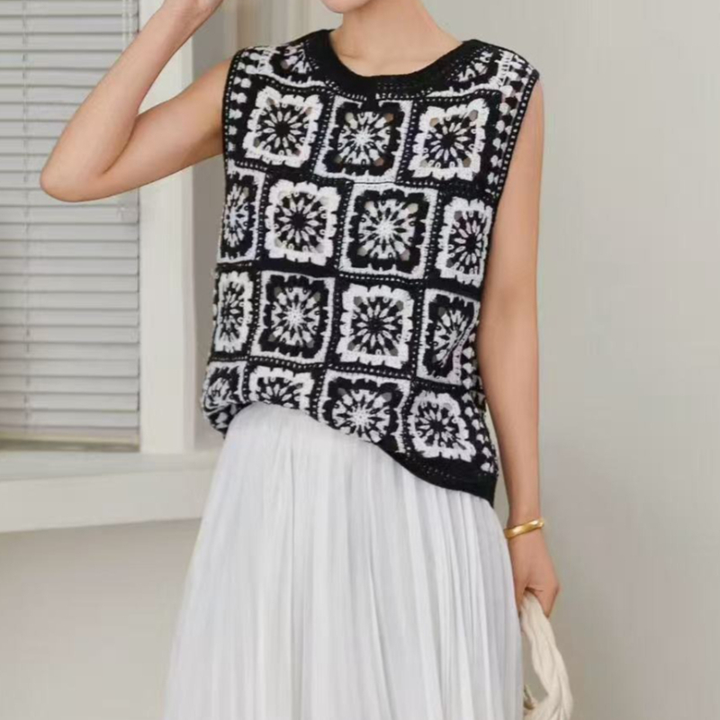 Granny Square Crochet Top Slee - огляд і ціна Crochet Top Boho